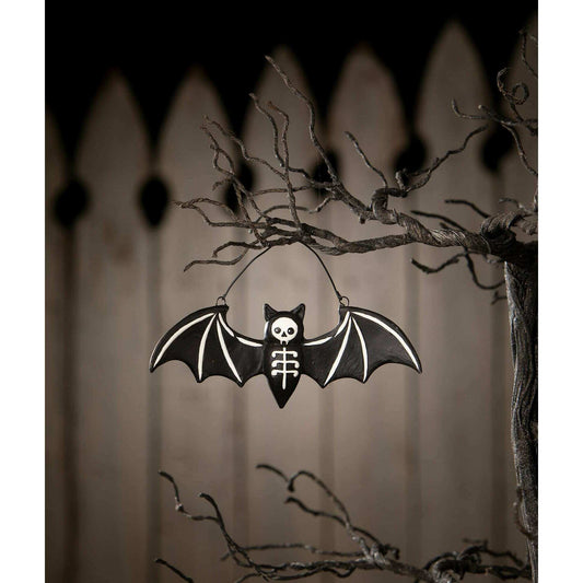 Batty Skeleton Ornament | Halloween Decor | Bethany Lowe