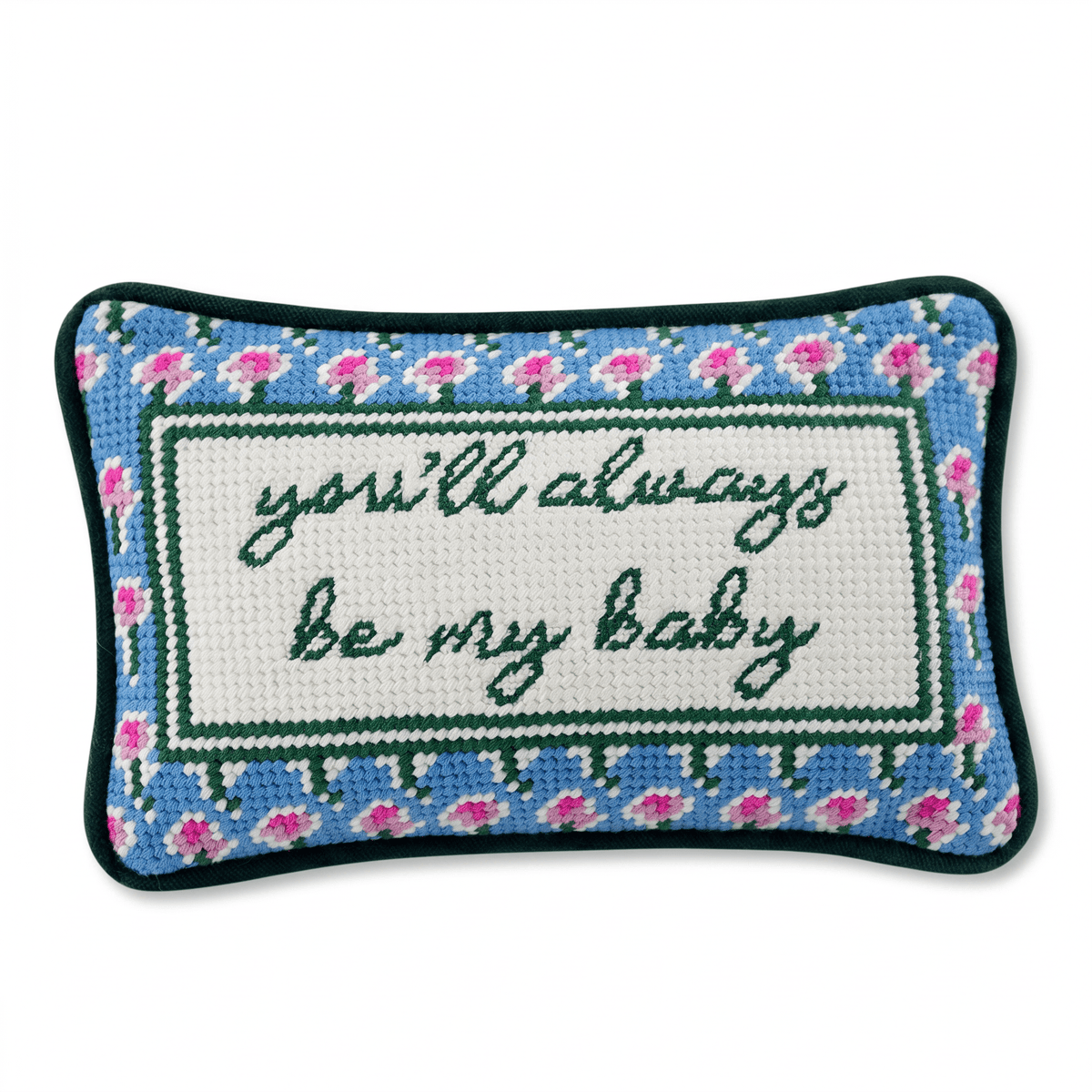 Be My Baby Mini Needlepoint Pillow