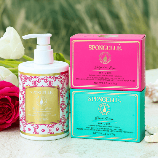 Beach Grass & Bulgarian Rose Pedi Buffer and Body Lotion Set