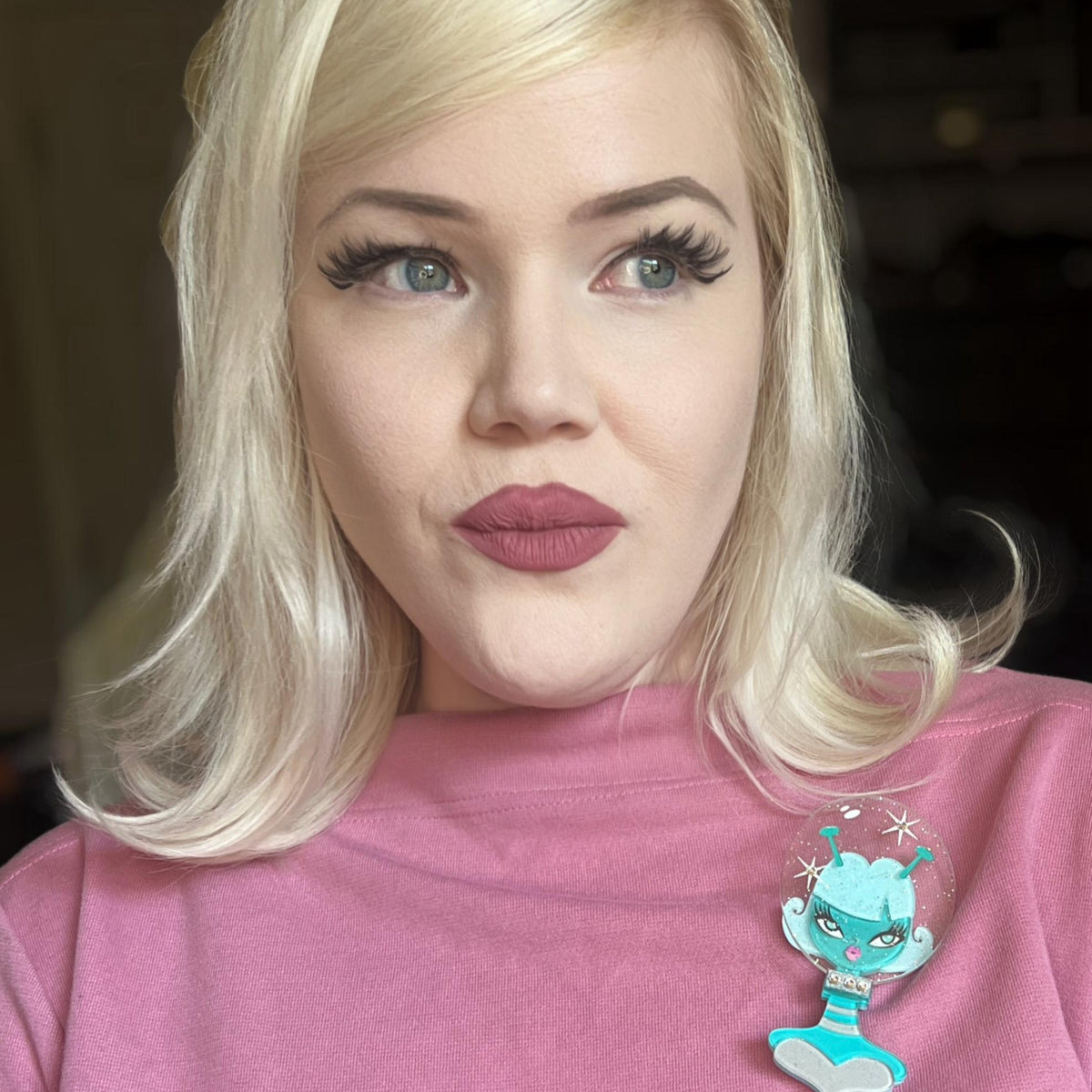 Beam Me Up Babe Spooky Doll Brooch by Miss Fluff x Lipstick & Chrome