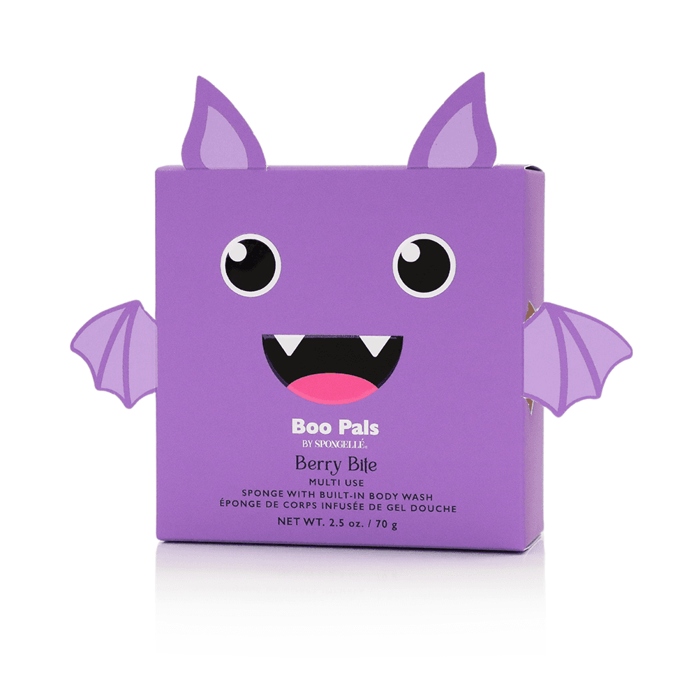 a purple box with a face on it
