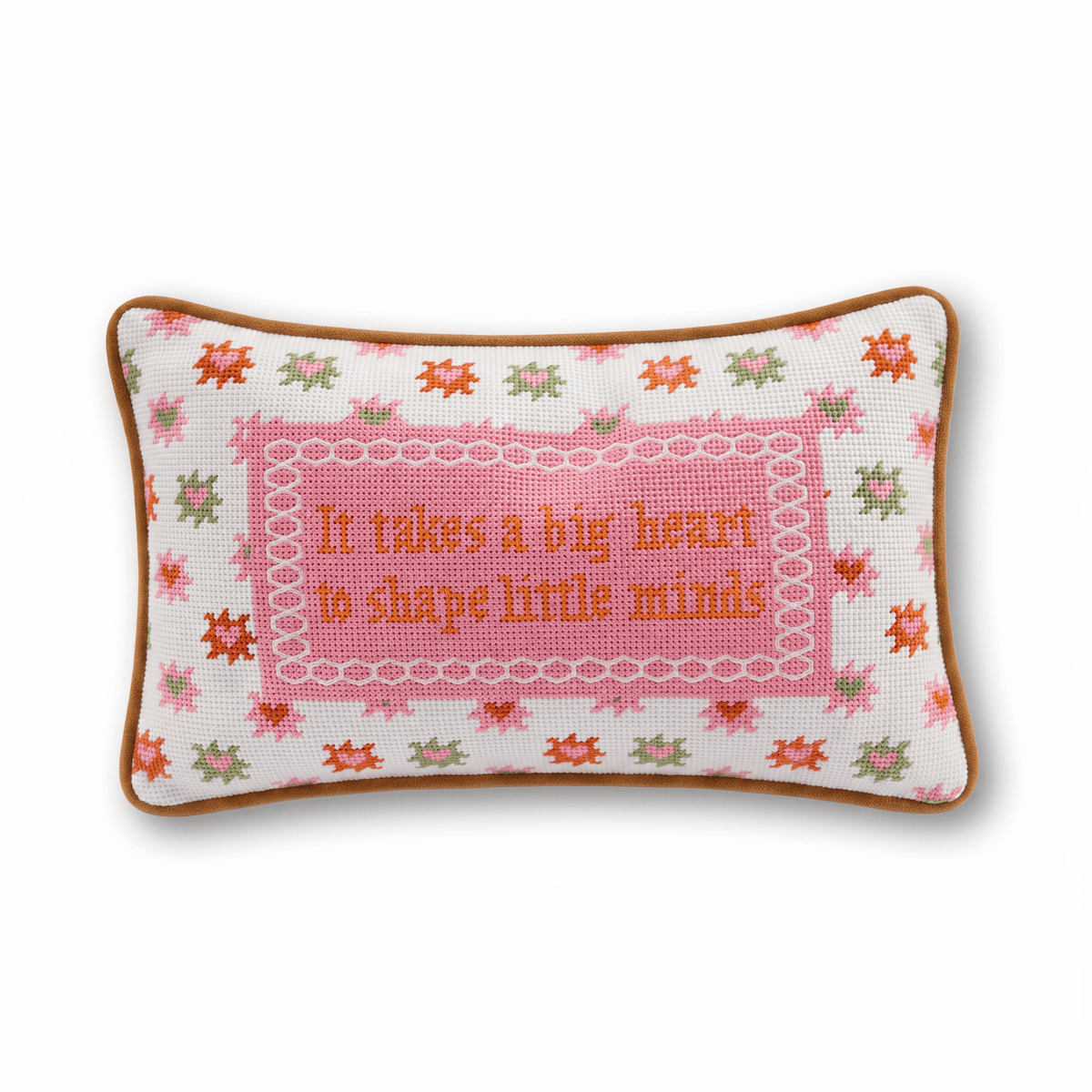 Big Heart Needlepoint Pillow