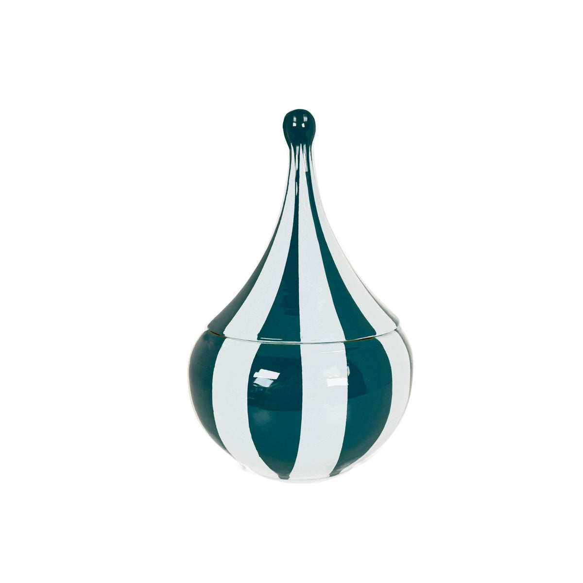 Big Top Stripes Teardrop Jars in Midnight Swim