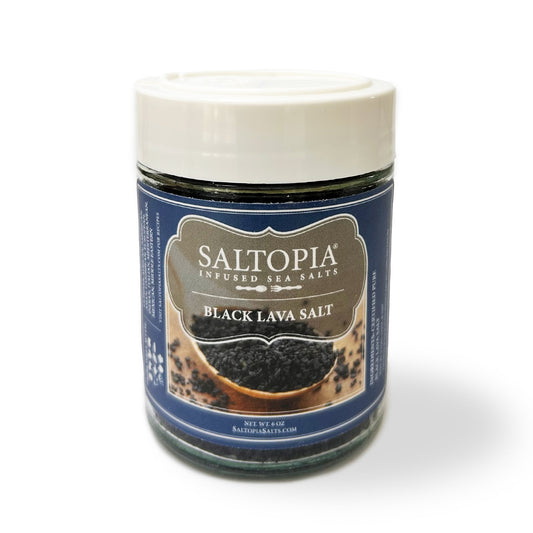 a jar of salt with a label