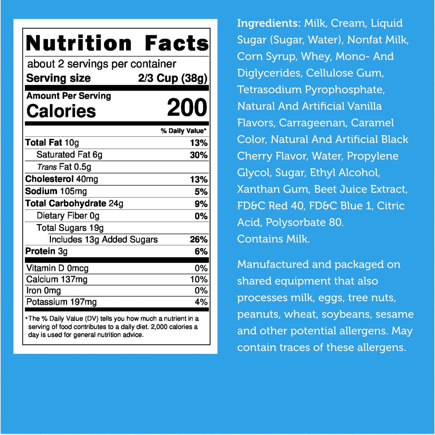 Freeze Dried Ice Cream That Does Not Melt (Bits) Black Cherry