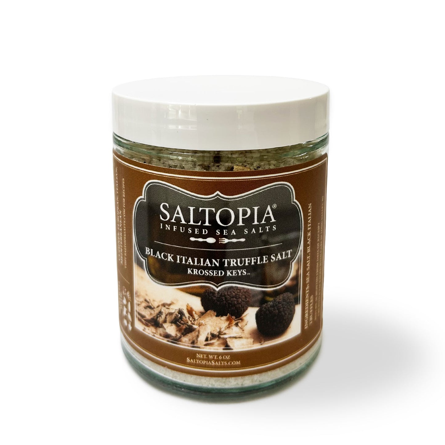Truffle Salt, Black Italian Truffles: KROSSED KEYS
