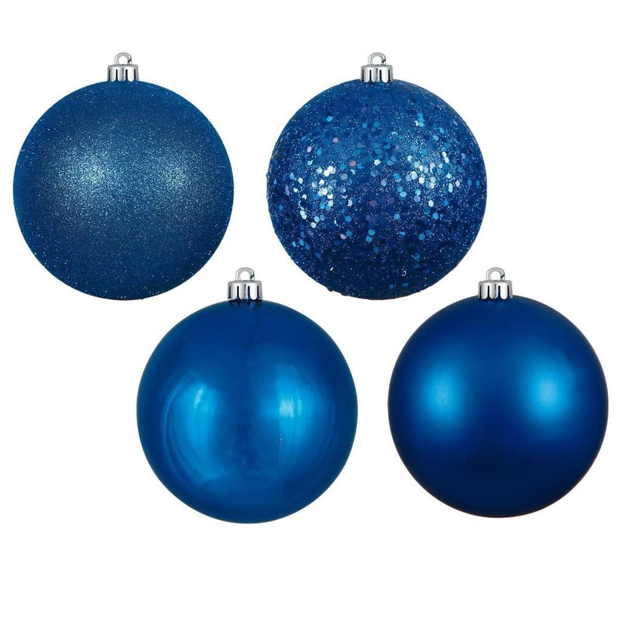 Blue Christmas Ball Ornament Assortment (Set of 20)