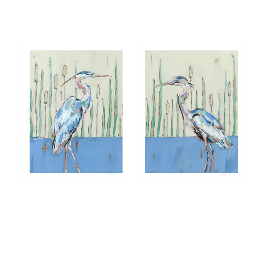 Blue Herons Fine Art Print