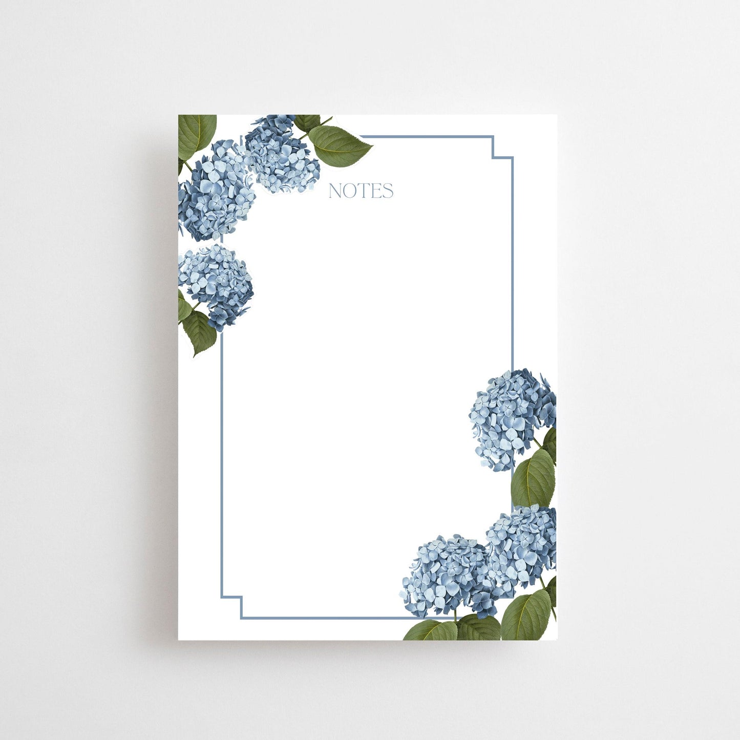 Blue Hydrangea Notepad | Notepad by JOSIL Paperie