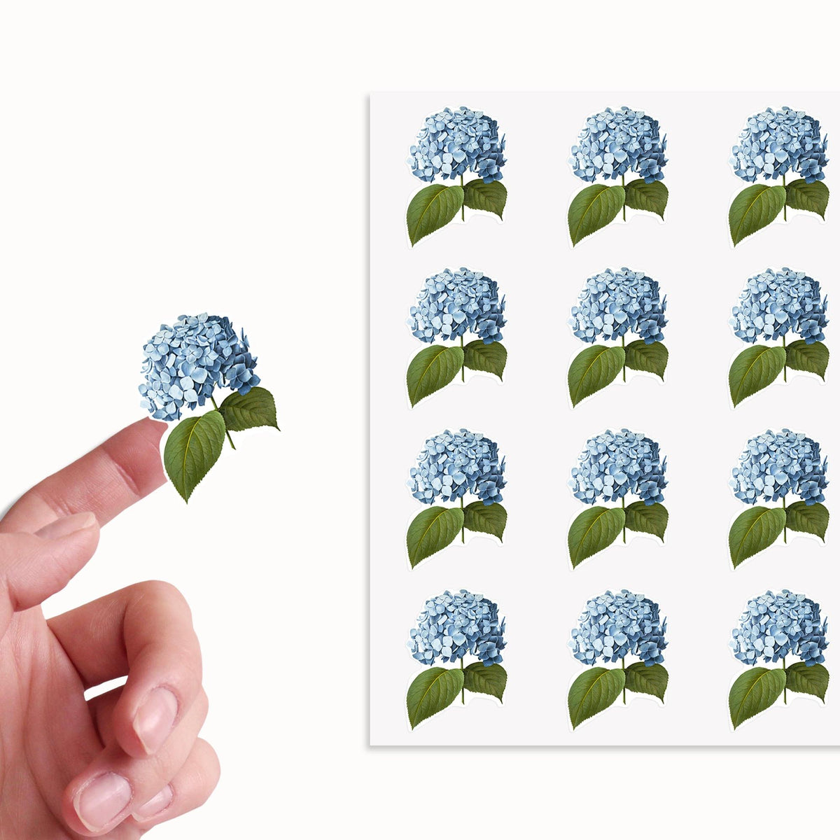 Blue Hydrangea Sticker Sheets