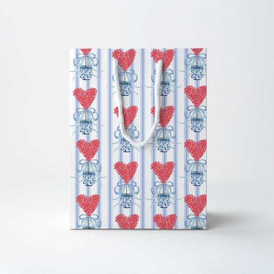 a bag with hearts on it