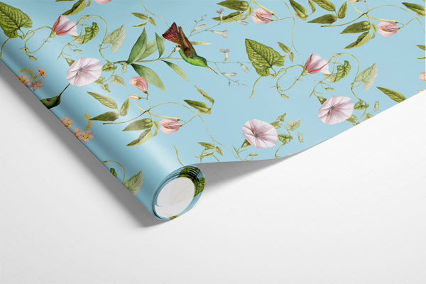 Blue Chinoiserie Floral Runner | Table Runner by JOSIL Paperie