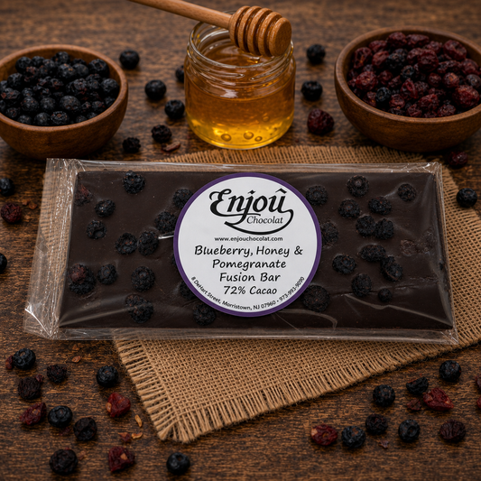 High Cocoa Blueberry, Honey & Pomegranate Fusion Bar