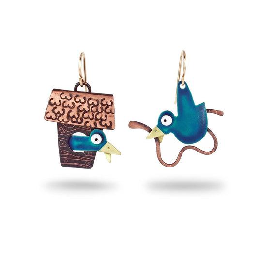 Bluebird Earrings by Chickenscratch