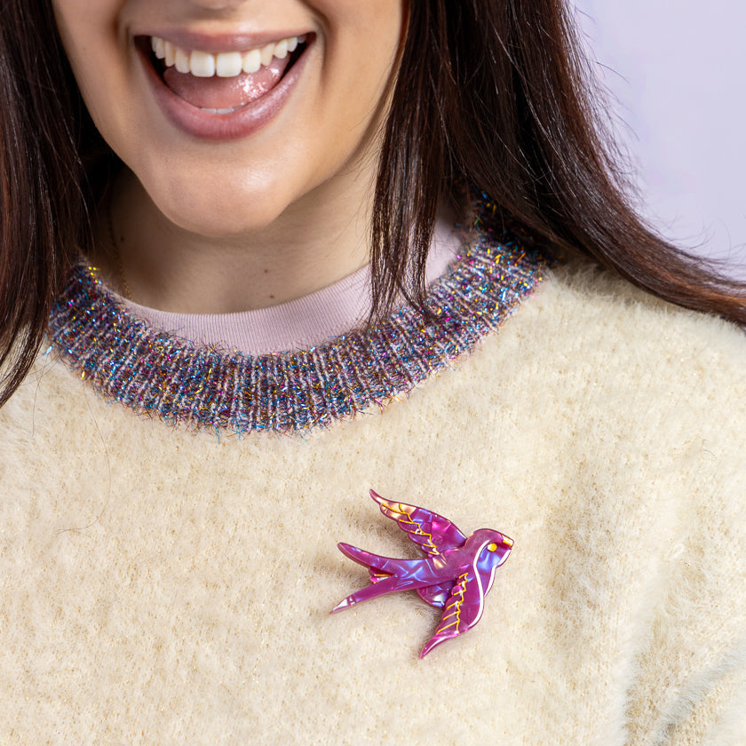 Bluebird of Happiness Brooch by Erstwilder
