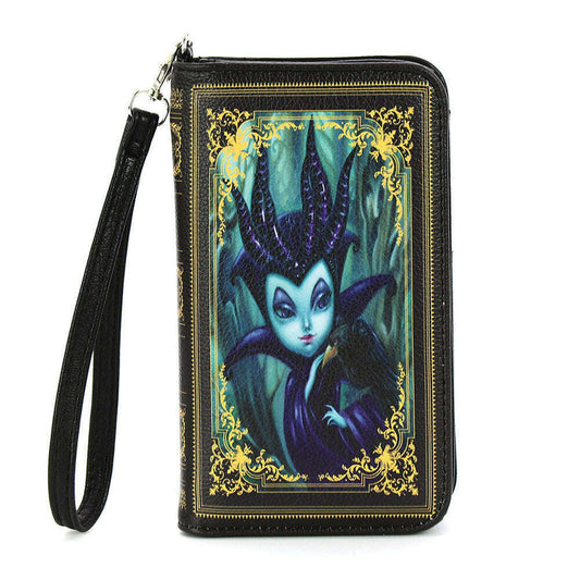a black wallet with a cartoon character on it