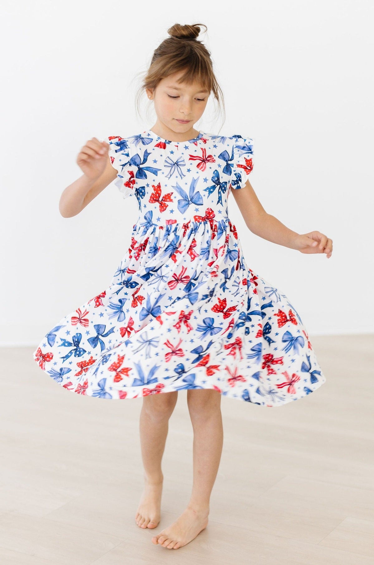 a girl wearing a dress