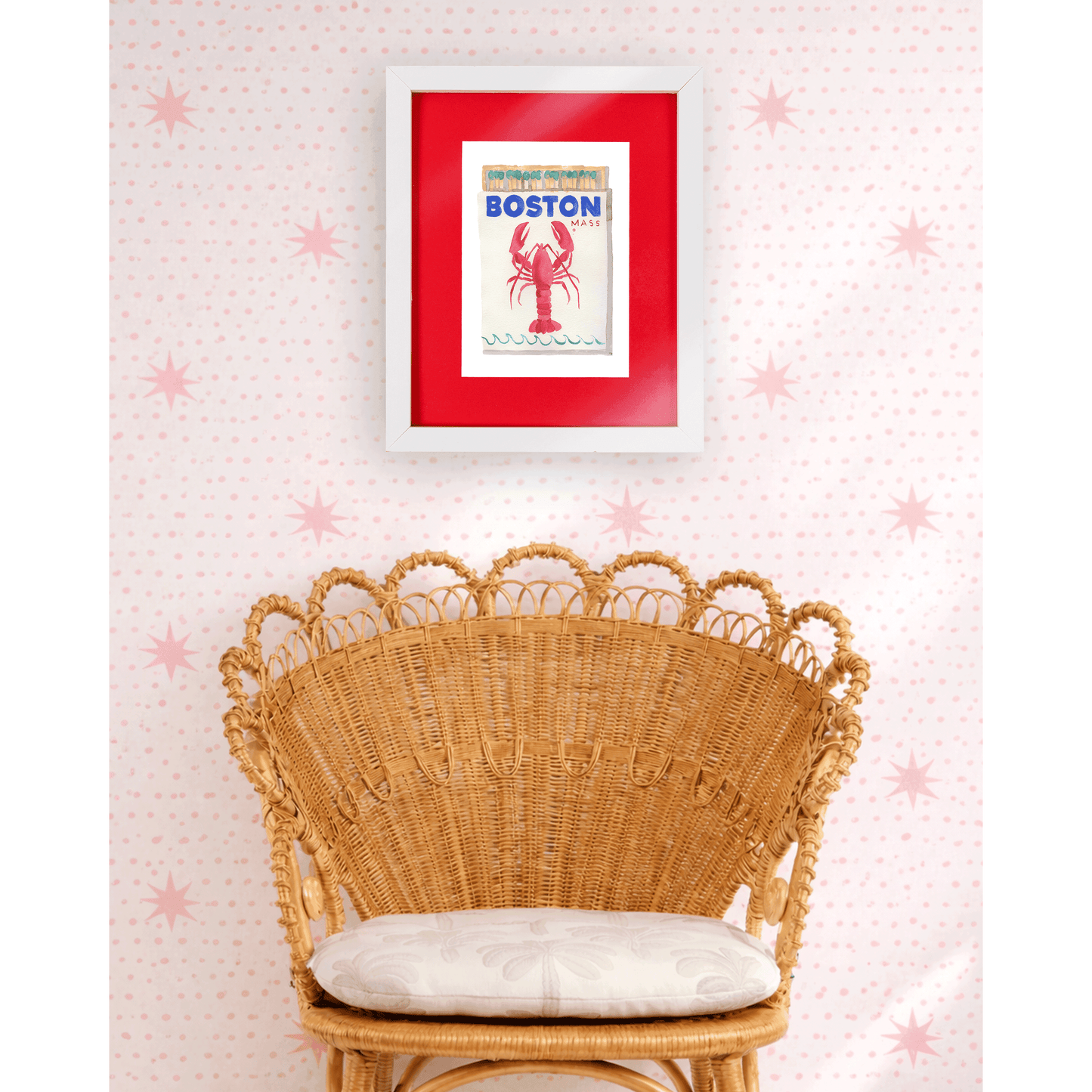 Boston Matchbook Art Print