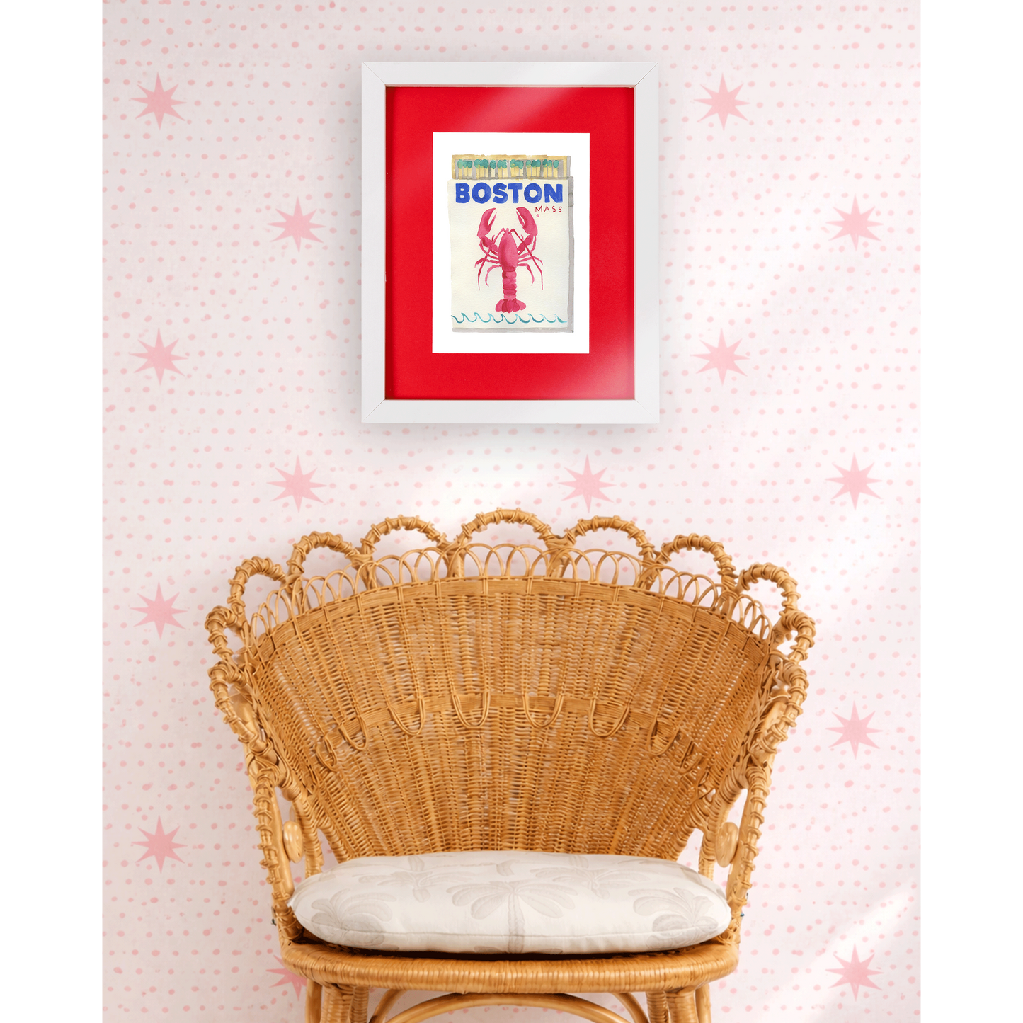 Boston Matchbook Art Print