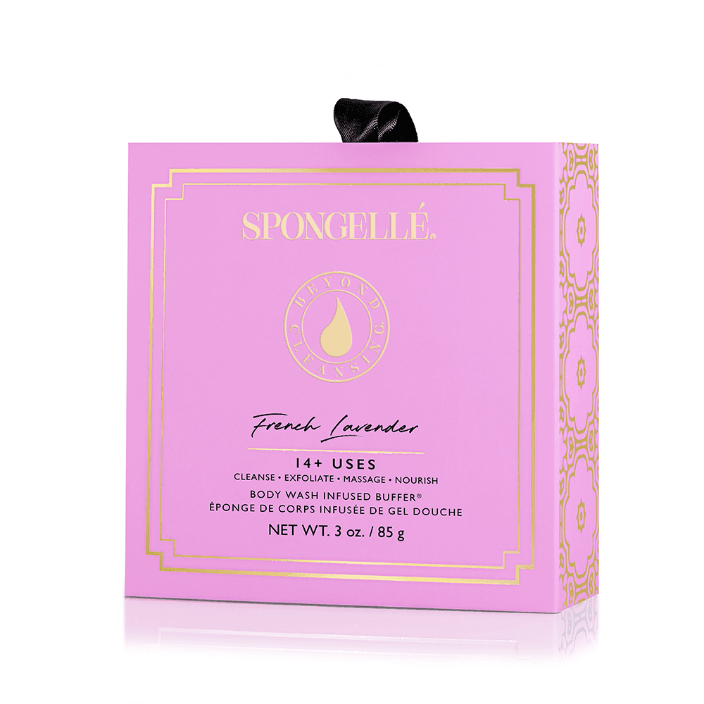 a pink box with gold text