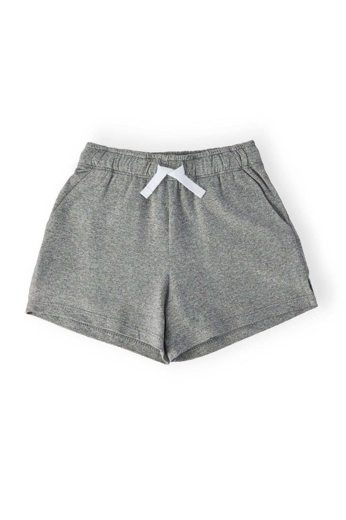 a pair of grey shorts