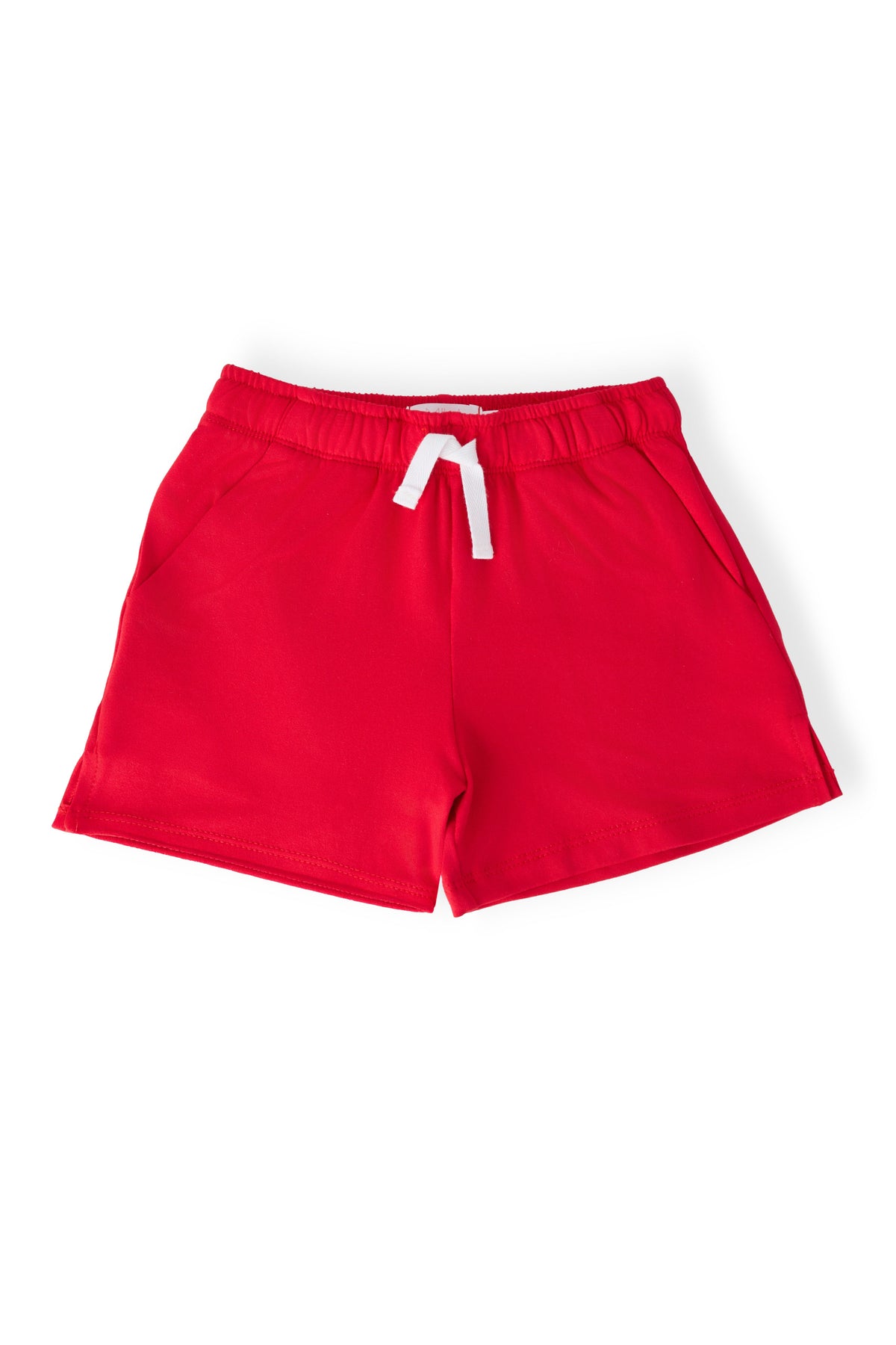 a red shorts with a white drawstring