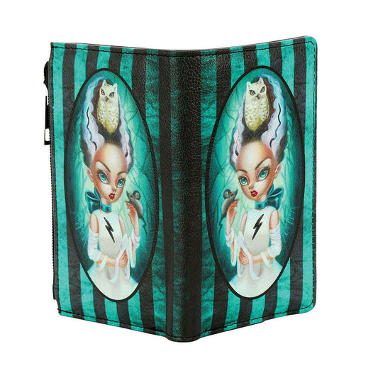 a wallet with cartoon characters on it