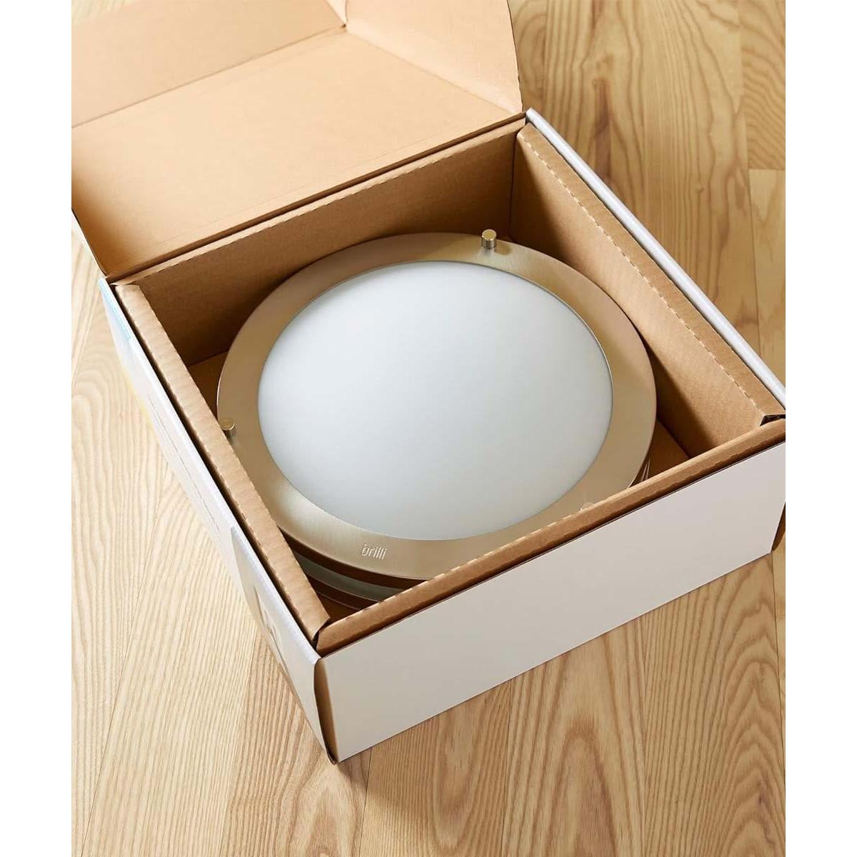 Brilli 13"W 1-Light LED "Get in Sync" Day-to-Night Circadian Flush Mount Light Fixture