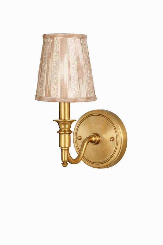 Brown Ikat Sconce Shade