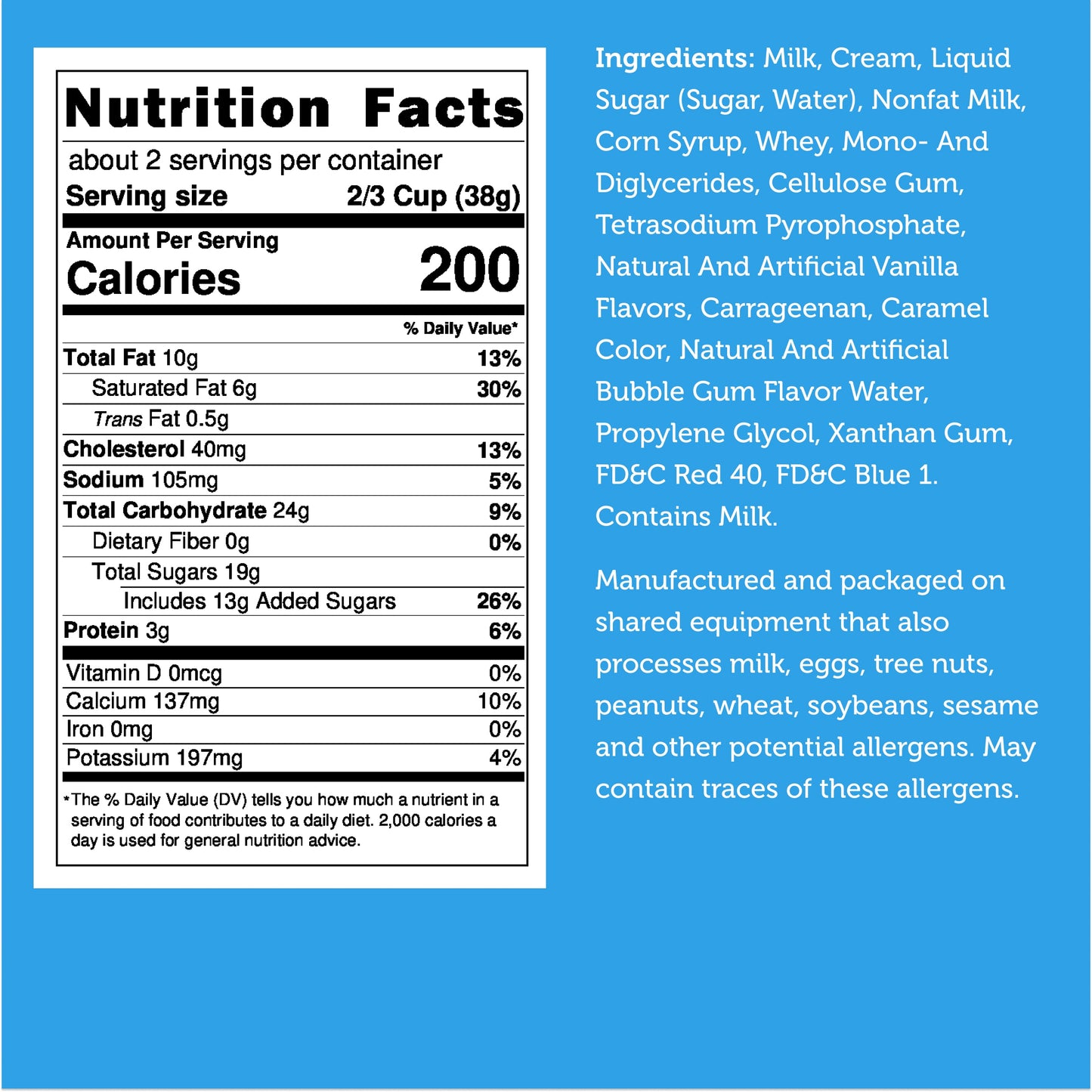 Freeze Dried Ice Cream That Does Not Melt (Bits) Bubble Gum