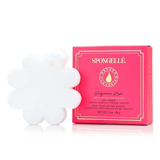 a white object next to a pink box