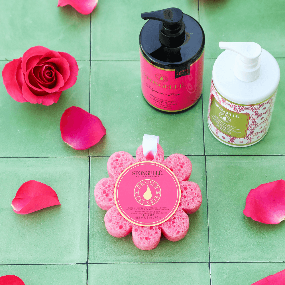 Bulgarian Rose Wild Flower, Body Wash Refill, and Body Lotion Set