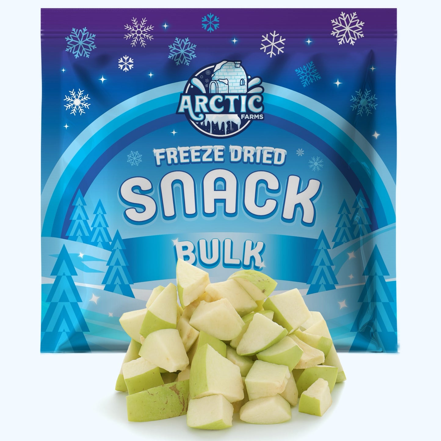 Freeze Dried Green Delicious Apple Bites
