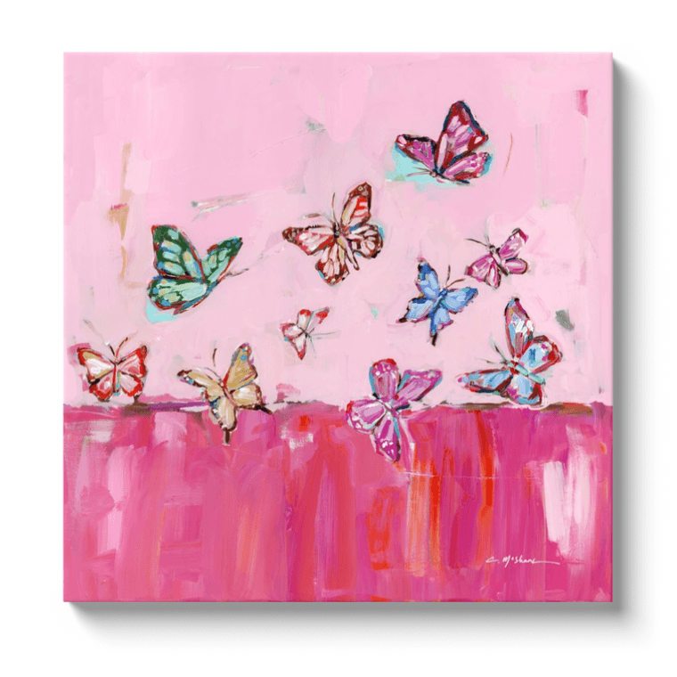 "Butterfly Wishes" on canvas