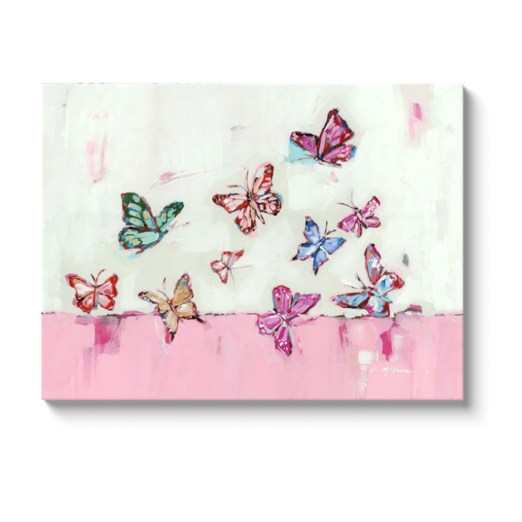 "Butterfly Wishes" on canvas
