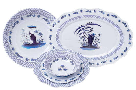 a group of plates and bowls