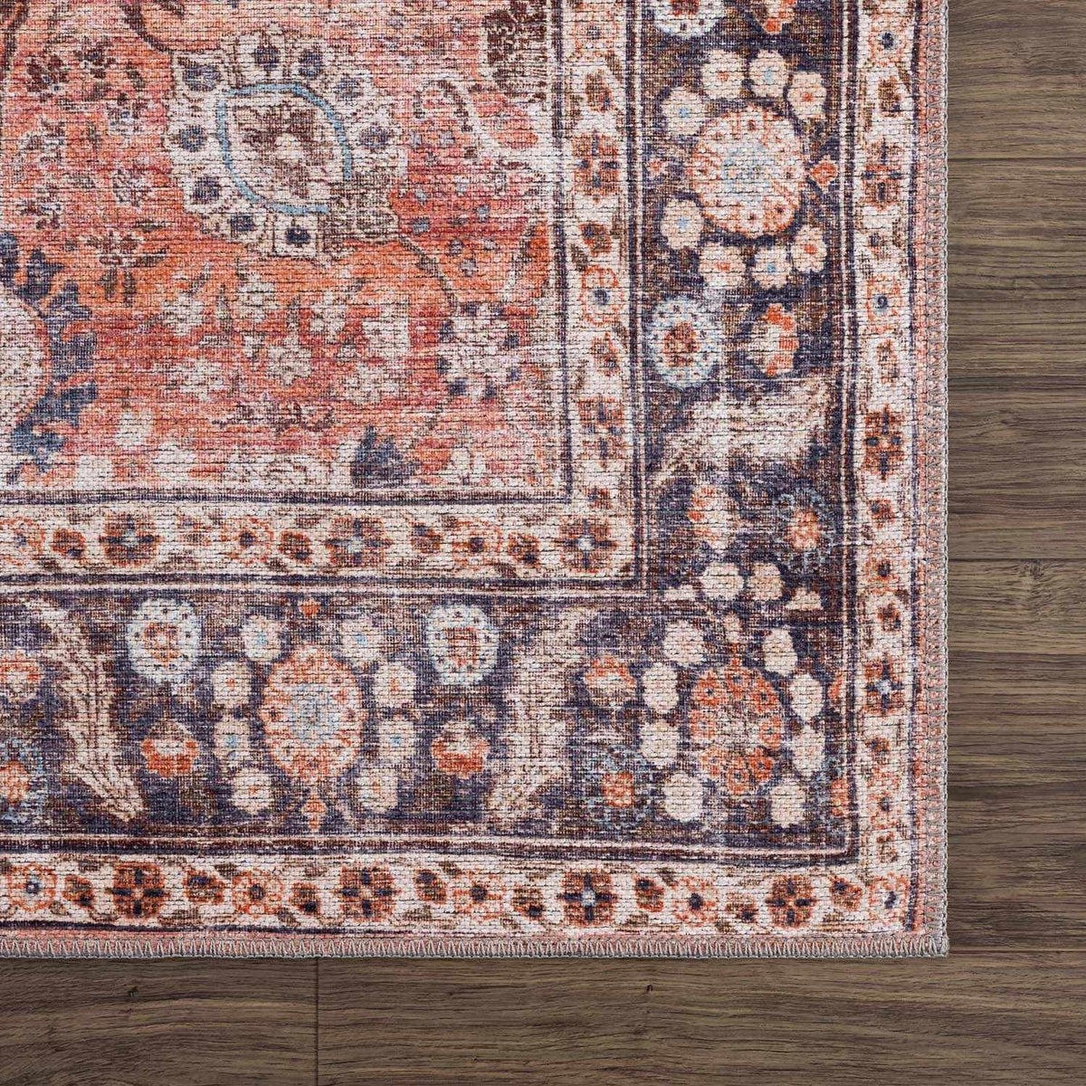 a close up of a rug