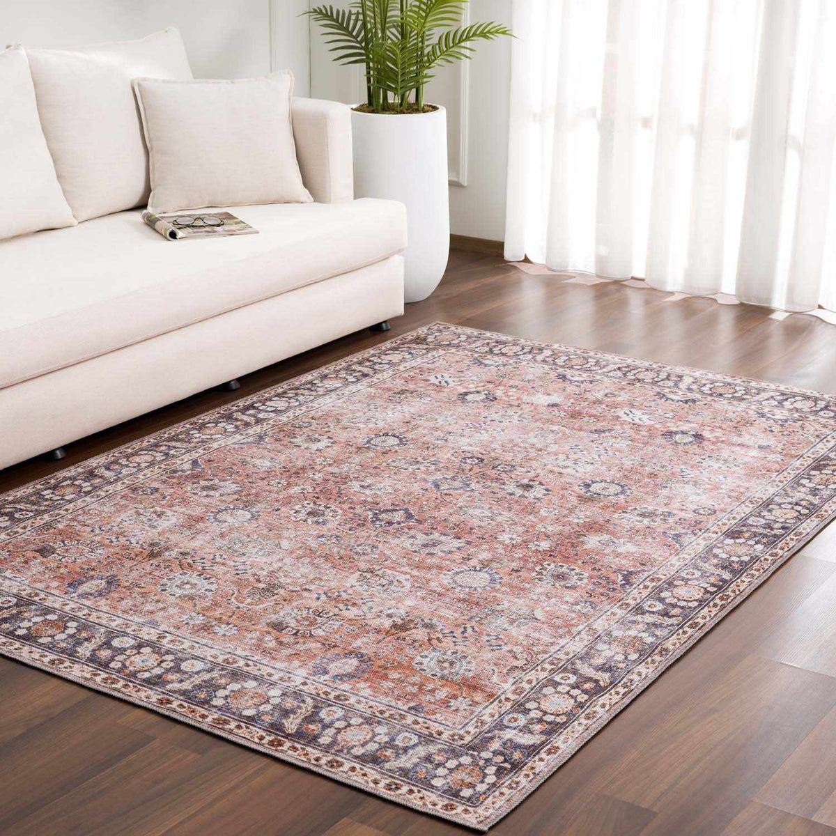 a rug on the floor