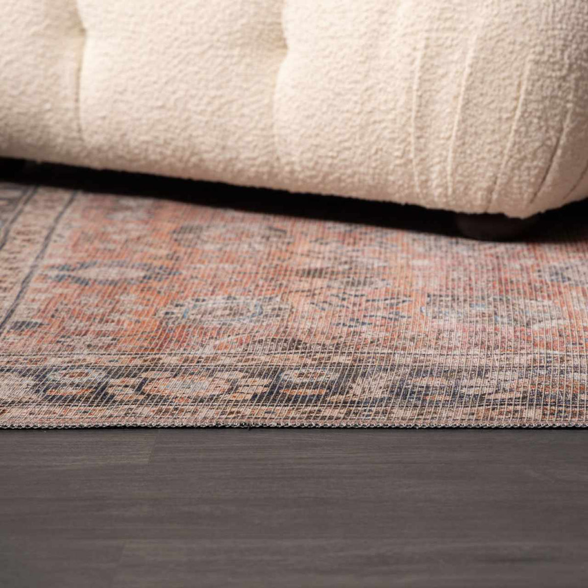 a rug on the floor