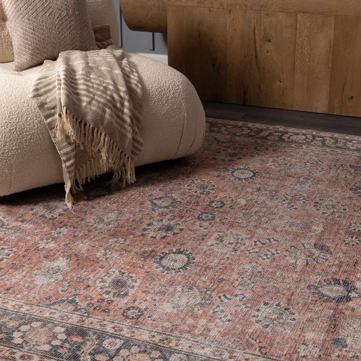 a rug on the floor