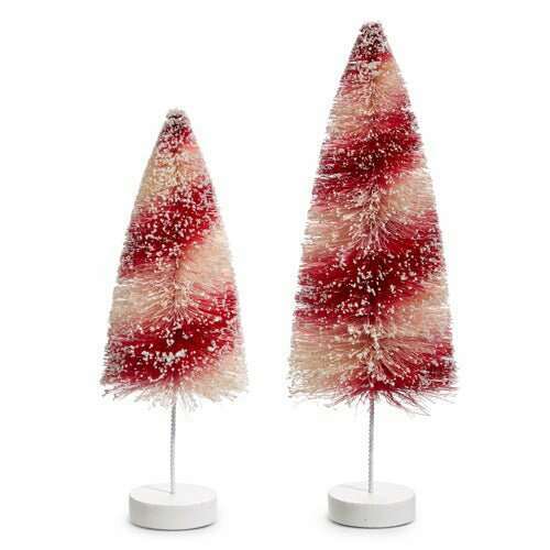 a pair of christmas trees