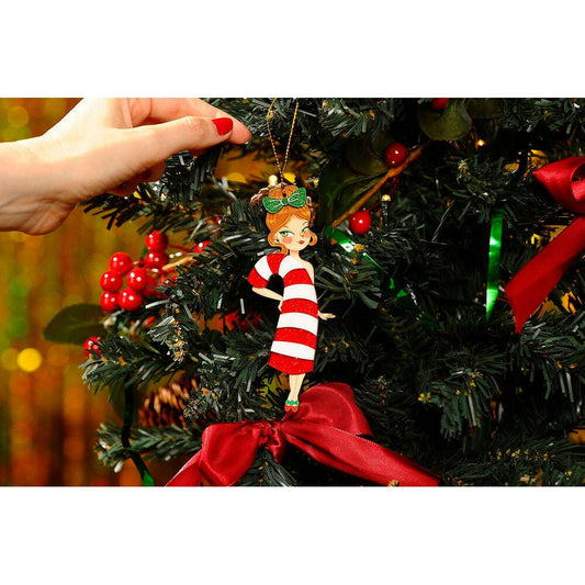 Candy Cane Tree Ornament by Laliblue