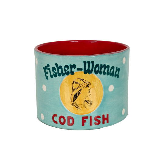 "Canned" Cod Fish Vase