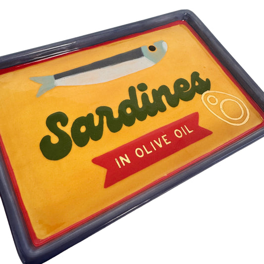 "Canned" Sardine Tray in Yellow