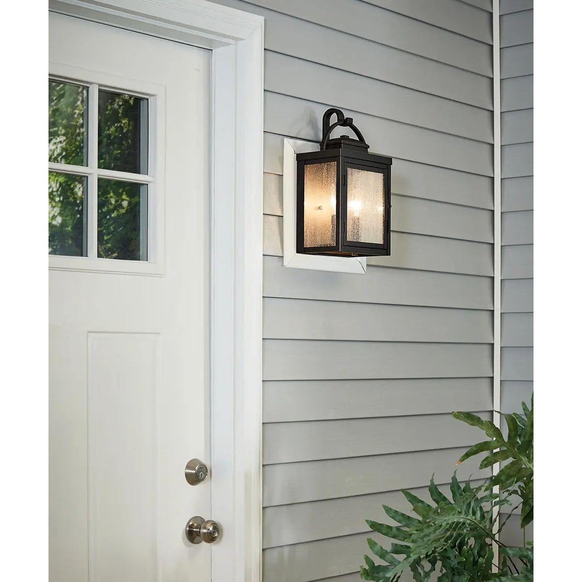 Carlson 15"H  2-Light Bronze Finish Outdoor Wall Lantern by Kichler