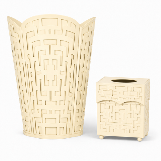 a white container and a box