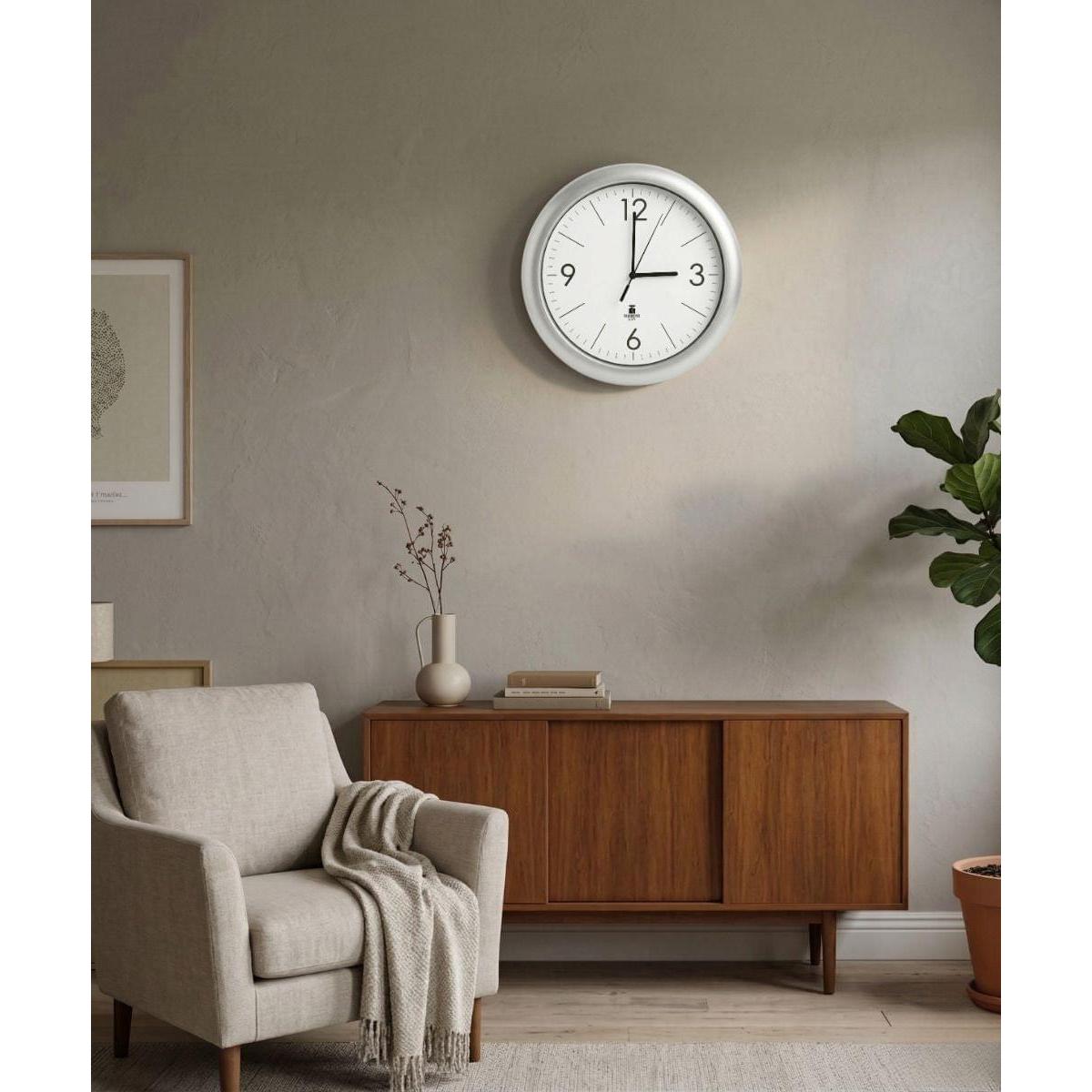 Chicago Lighthouse Designer Quartz Wall Clock – Modern 14” Minimalist Wall Clock