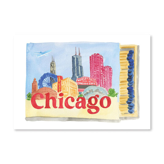 a watercolor of a city