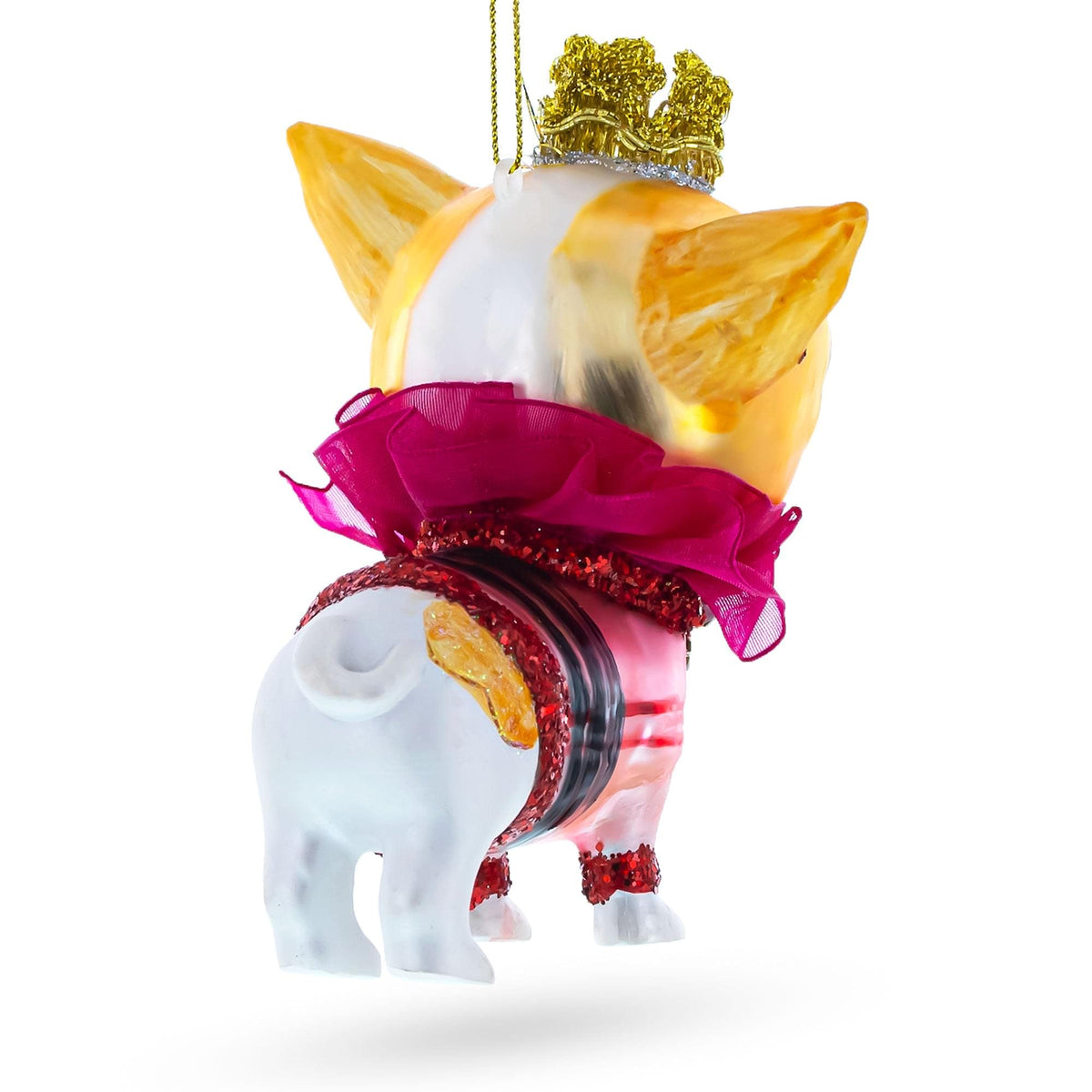 Chihuahua Glass Christmas Ornament