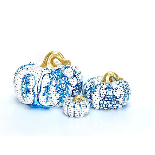 Chinoiserie Ceramic Pumpkins